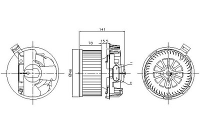 NISSENS VENTILADOR SOPLADOR NISSAN MICRA C C 1.4 1  