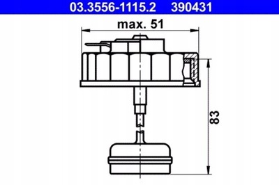 CAP TANK 03.3556-1115.2 ATE ATE 03.3556-1115.2 POKRYWA, TANK  