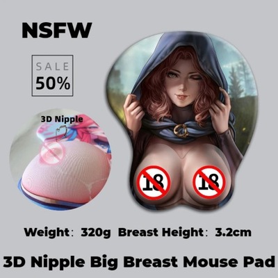 3D Podkładka pod mysz NSFW Nude 3d sutki Hentai Elden RinMelina Anime Sexy