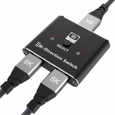 HDMI Switcher Splitter 8K – przełącznik dwukierunkowy HDMI 2.1 240Hz