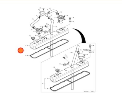 КРЫШКА КЛАПАНОВ DO DOOSAN DAEWOO 65.03401-0048D 65.03401-6046D 150106-00160