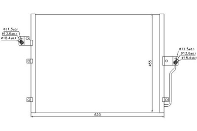 Nissens конденсатор кондиционера ssangyong actyon i фото №1
