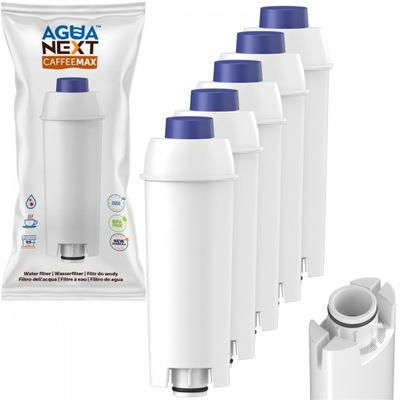 5x filtr wody do ekspresu Delonghi Dinamica Plus - Agua Next CaffeMax