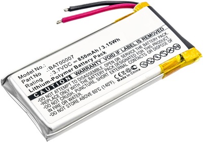 BATERIA AKUMULATOR BAT00007 DO CARDO SCALA RIDER PACKTALK DUO BOLD SLIM