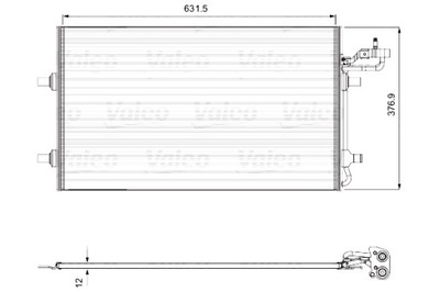 VALEO КОНДЕНСАТОР КОНДИЦИОНЕРА VOLVO C30 C70 II S40 II V50 1.6-2.5