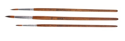 ZESTAW PĘDZLI MALARSKICH 3 SZTUKI