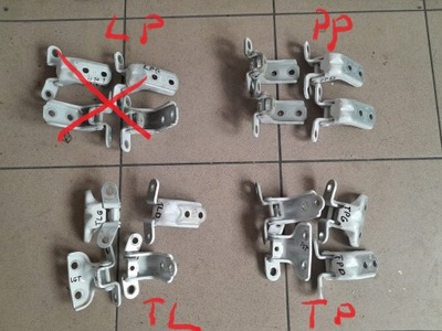 Hyundai ioniq 2016-21 петли дверь перед задняя góra + dół белый фото №1