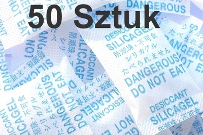 Pochłaniacz wilgoci Silica Gel 50 x 2g Desiccant