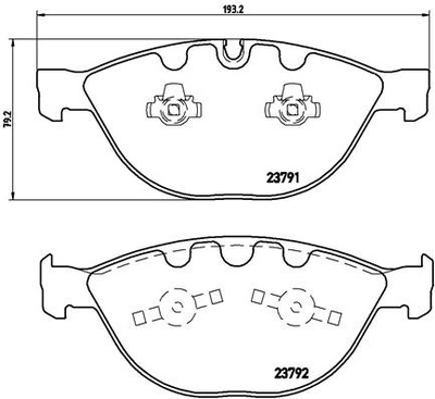 КОЛОДКИ HAM. ПЕРЕДНЯ BMW 7 E65,E66 760 03-