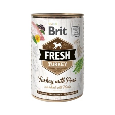 BRIT FRESH TURKEY&PEAS 400g