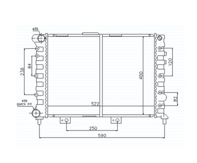 Радиатор alfa romeo 156 10.97- 60651919 фото №1