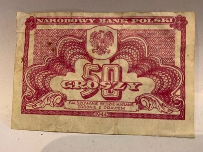 50 GROSZY 1944 BANKNOT