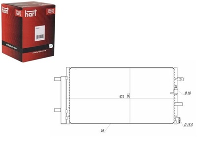 CONDENSADOR CONDENSADOR DE ACONDICIONADOR AUDI A4 07- HART  