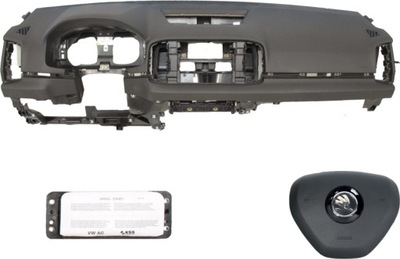 Приборная панель консоль подушка безопасности ремни skoda karoq фото №1