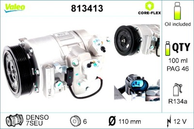 VALEO COMPRESOR DE ACONDICIONADOR BMW 3 E93 5 E60 5 E61 5 F10 6 E63 6 E64  