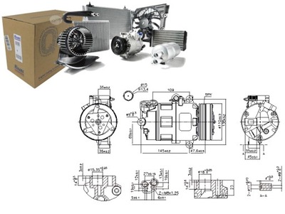 КОМПРЕССОР КОНДИЦИОНЕРА BMW 3 E46 5 E39 Z3 E36 1.6-3.2 12.97-07.06 фото