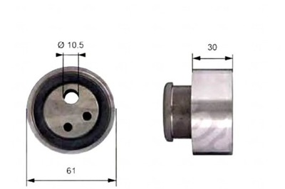 GATES ROLLO TENSOR FIAT ALBEA 1.7 TD (178_)  