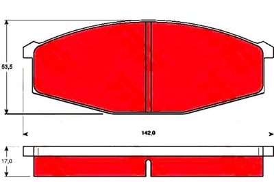 TRW КОЛОДКИ ТОРМОЗНЫЕ NISSAN ПЕРЕД PATROL