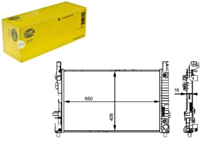 Hella радіатор двигуна - система охолодження двигуна фото №1