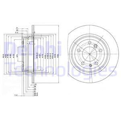 Bg2431 delphi диск гальмівна bmw фото №1
