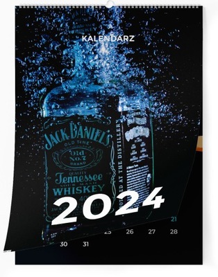 KALENDARZ ŚCIENNY 2024 JACK DANIELS A4 13 STRON