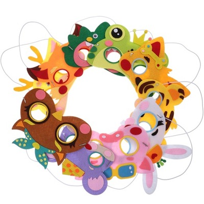Zabawki na imprezę dla dzieci Śliczne filcowe maski zwierząt Żaba Lis