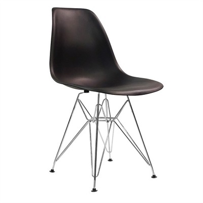 Krzesło DSR Milano czarne noga metal