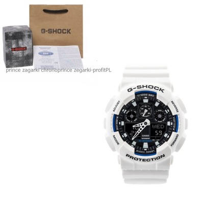 Zegarek CASIO G-SHOCK GA-100B-7A biały