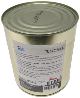 Konserwa wojskowa Tuszonka 850 g