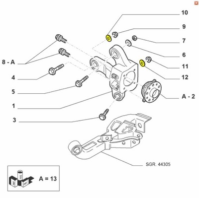 ALMOHADA TORNILLOS REGUL. SUSPENSIONES ALFA ROMEO 159  