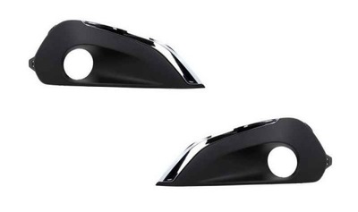 Решётка радиатора решётка w бампер хром peugeot 208 15- левая фото №1