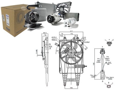 ВЕНТИЛЯТОР РАДІАТОРА (Z КОРПУСОМ) FIAT IDEA PUNTO L