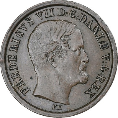 Dania, Frederik VII, 1 Rigsbankskilling, 1853, Cop
