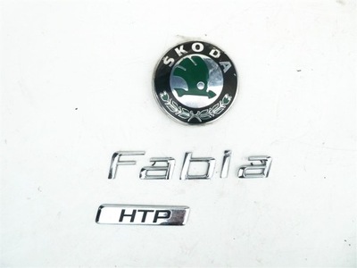 EMBLEMATY TRASERA DE TAPA SKODA FABIA II 2006-2014 AÑO  