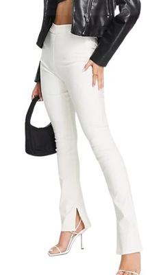 STRADIVARIUS SPODNIE ECRU DOPASOWANE 38 1MYP