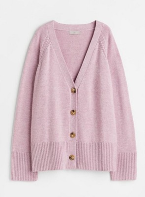 H&M sweter oversize kardigan guziki 36 38 S M N186