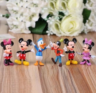 Zestaw 6x figurki Myszka Miki Mickey Minnie Mouse