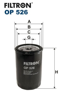 ФІЛЬТРON OP 526 ФІЛЬТР МАСЛА