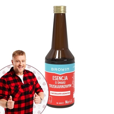 Zaprawka Esencja o smaku truskawkowym 40 ml na 4 l