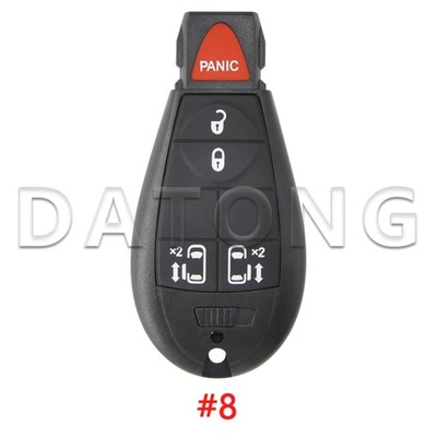 DATONG WORLD CAR REMOTE KEY SHELL CASE PARA JEEP CHEROKEE DODGE 300C ~61305  