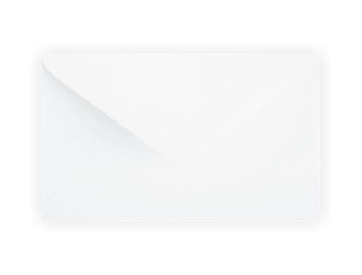 Biała koperty 5,8x10,2 cm 10 szt 6x10 cm koperta na wizytówki karnet mini