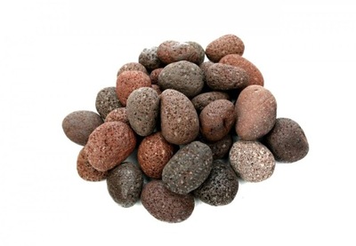 Lawa Pebbles Red 1 - 2 cm - 1 kg Lawa Otoczak Okrągła Czerwona Kule