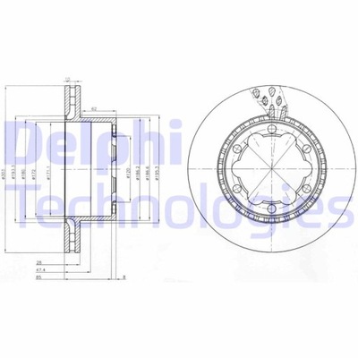 DELPHI BG9015 ДИСК ГАЛЬМІВНИЙ