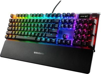 Klawiatura mechaniczna SteelSeries Apex 7 Blue Switch RGB USB niemiecka