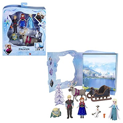 Disney Frozen Toys, Frozen Story Pack with 6 Key Characters, Small Dolls, F