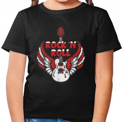 Koszulka dziecięca Gitara skrzydła rock'n'roll XS