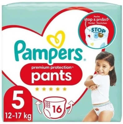 Pampers Pieluszki Baby PREMIUM "5" 16szt. 12-17kg PANTS MAJTKI!