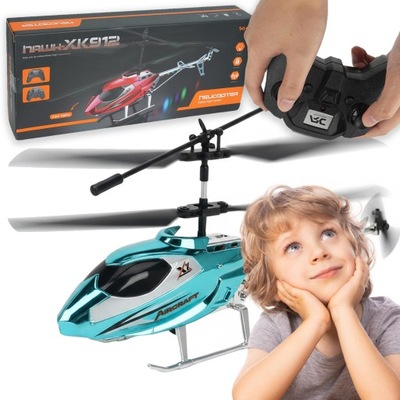 HELIKOPTER ZDALNIE STEROWANY SAMOLOT RC NA PILOT PREZENT ŚMIGŁOWIEC Z LED