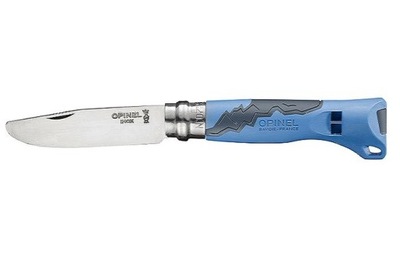 Turystyczny nóż składany Opinel Outdoor Junior Blue No.7 z gwizdkiem