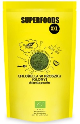 Chlorella w proszku (GLONY) BIO 600 g BIO PLANET